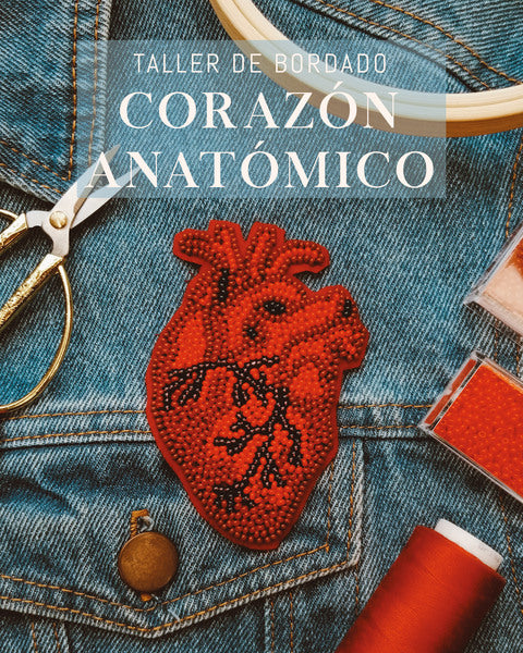 Taller de Bordado - Corazón Anatómico - VIRTUAL