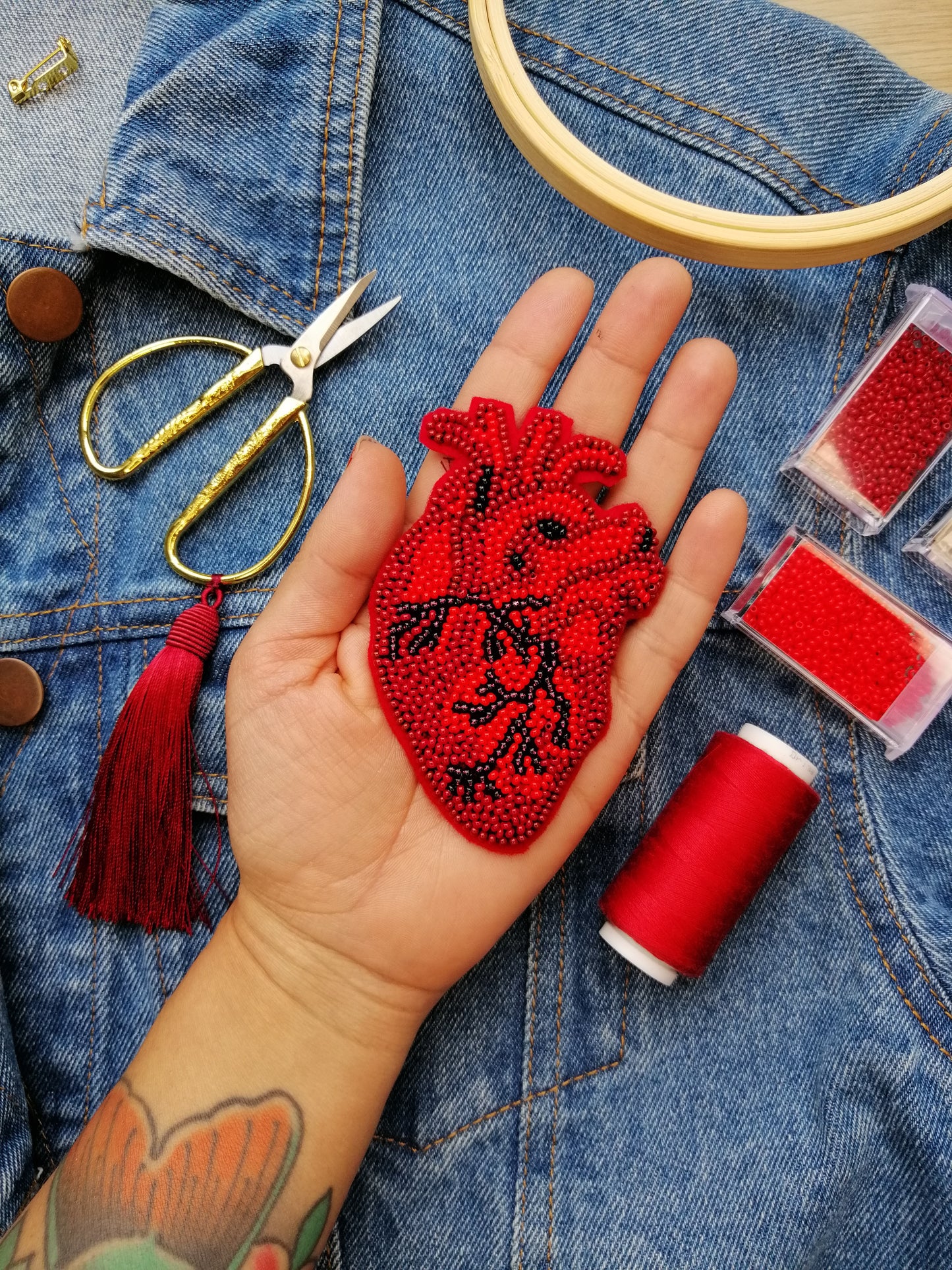 Taller de Bordado - Corazón Anatómico - VIRTUAL