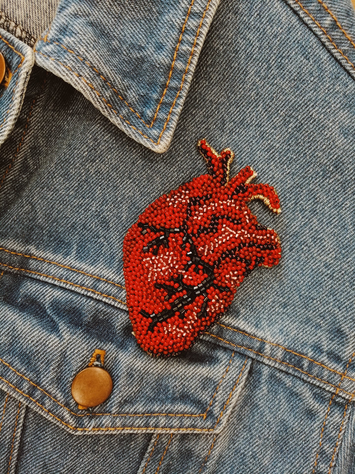 Prendedor Corazón Anatómico