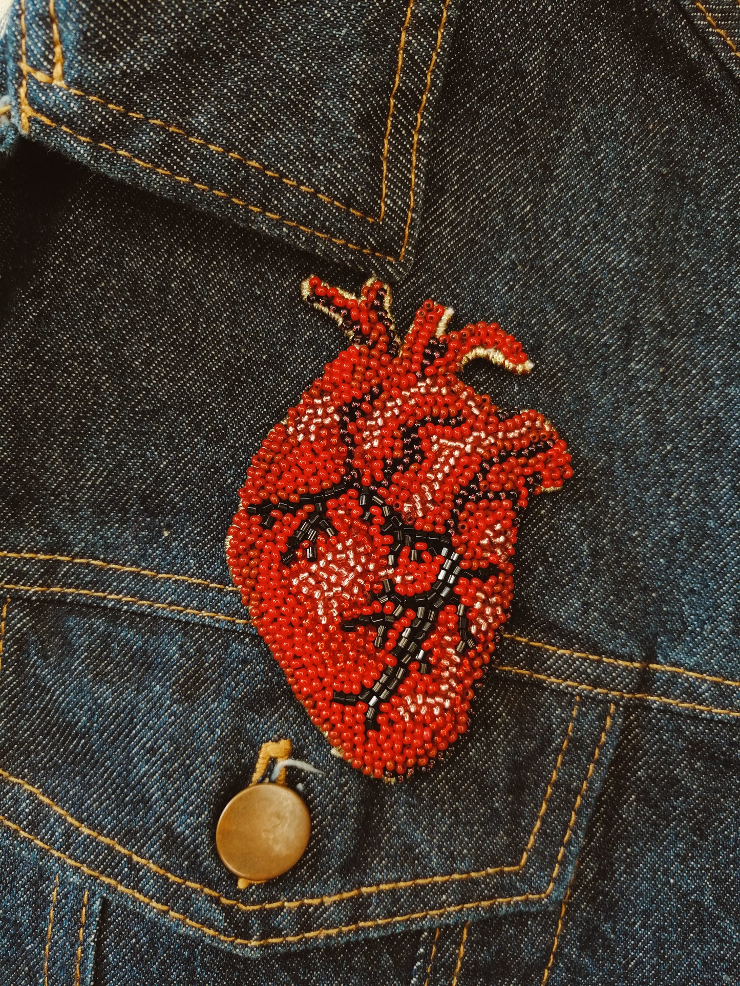 Prendedor Corazón Anatómico