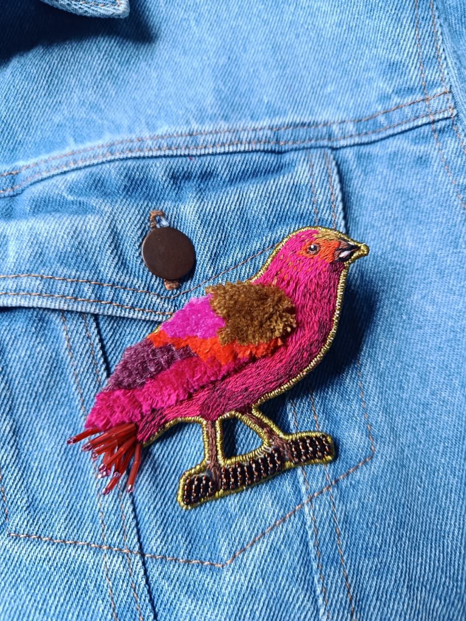 PRENDEDOR PÁJARO ARREBOL