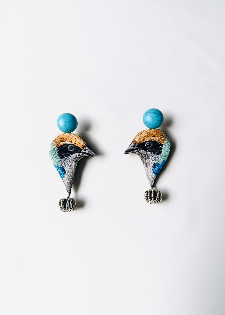 ARETES PÁJARO TRIGUERO