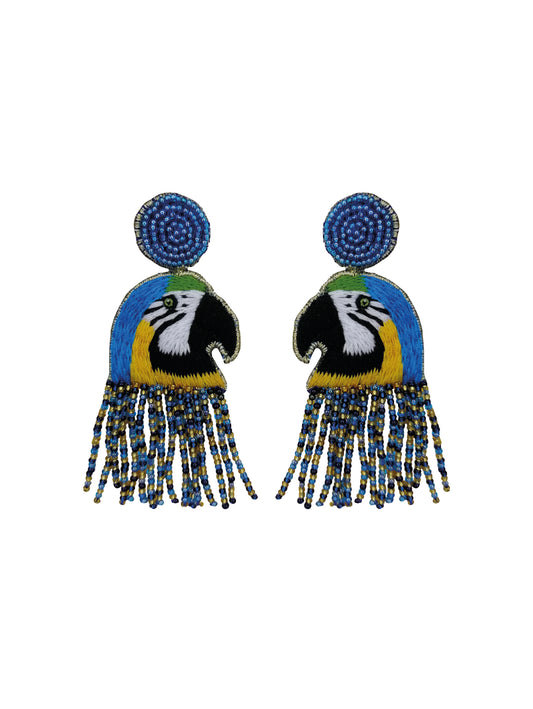 Aretes Guacamaya Azul