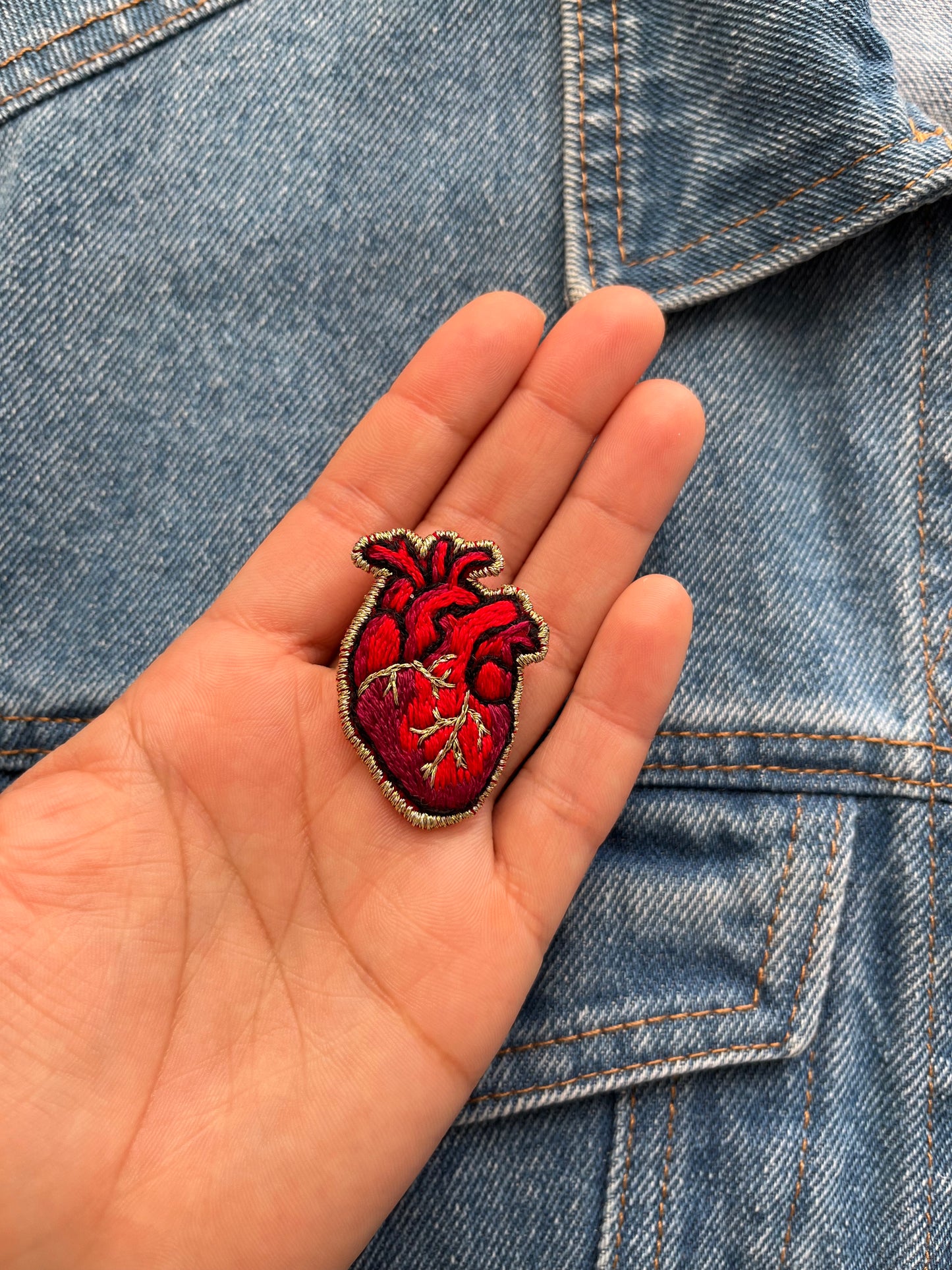 Prendedor Corazón Anatómico Mini