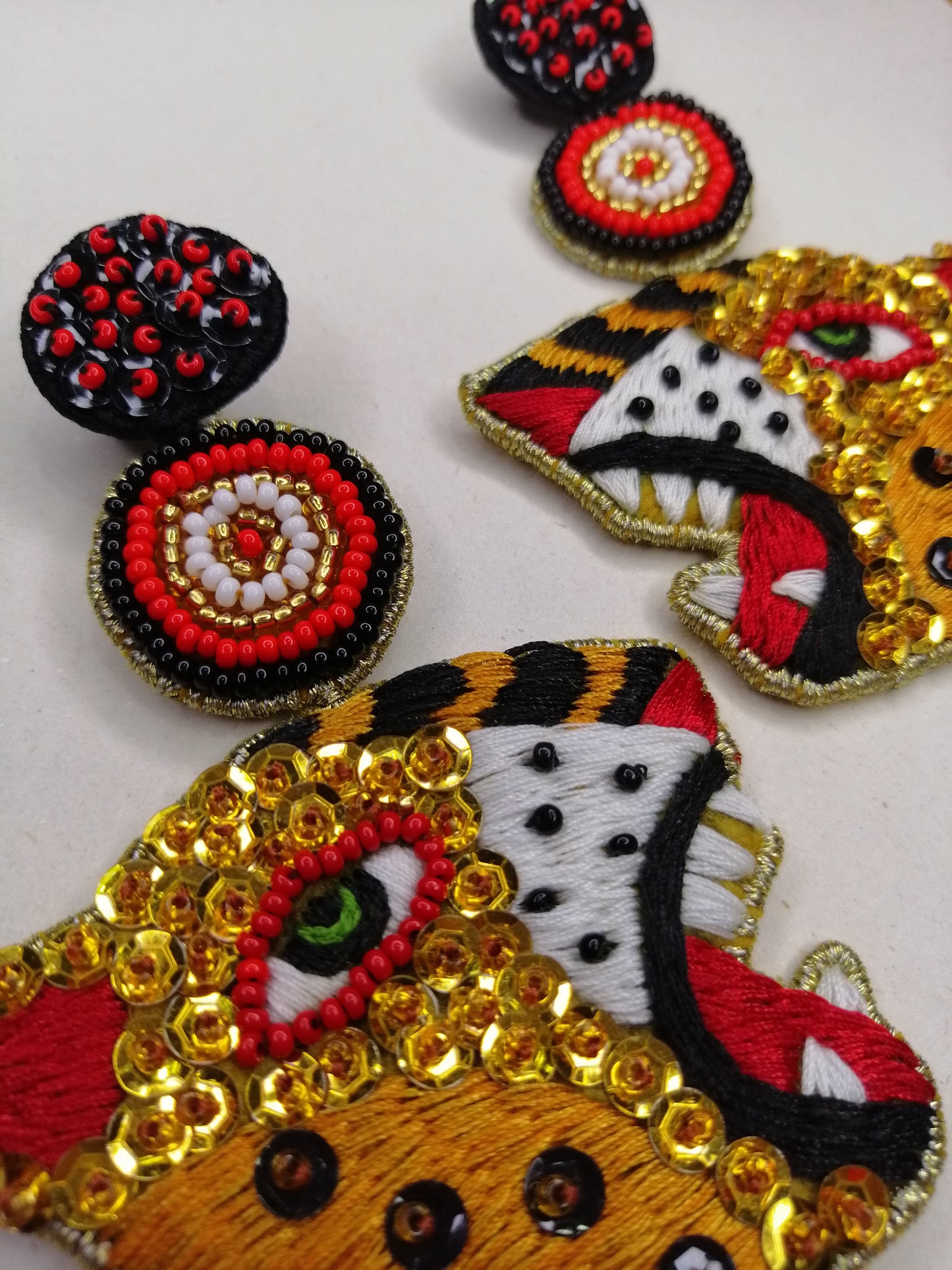 Aretes Tigre Carnaval